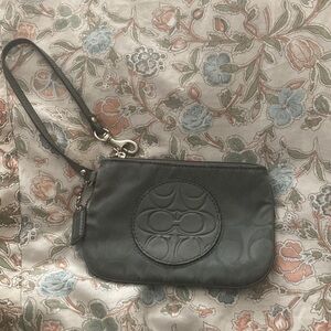Elegant Gray Wristlet Clutch